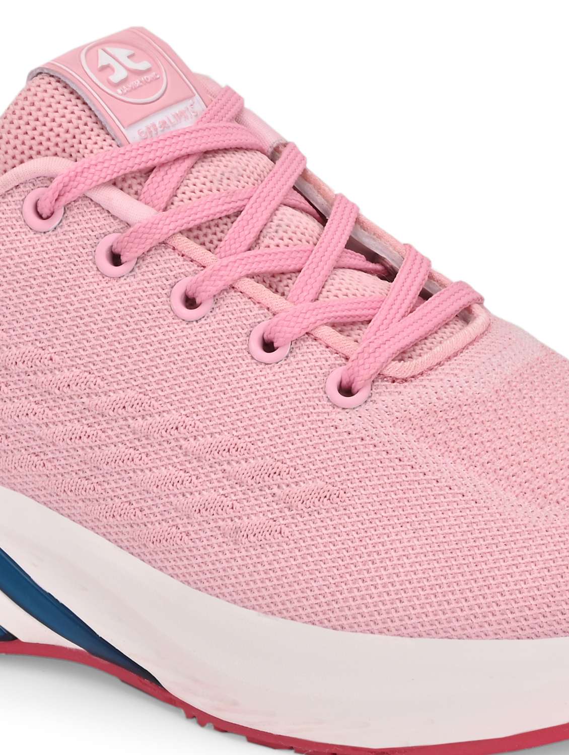pink flyknit laceup sports shoes - 22020334 - Standard Image - 5
