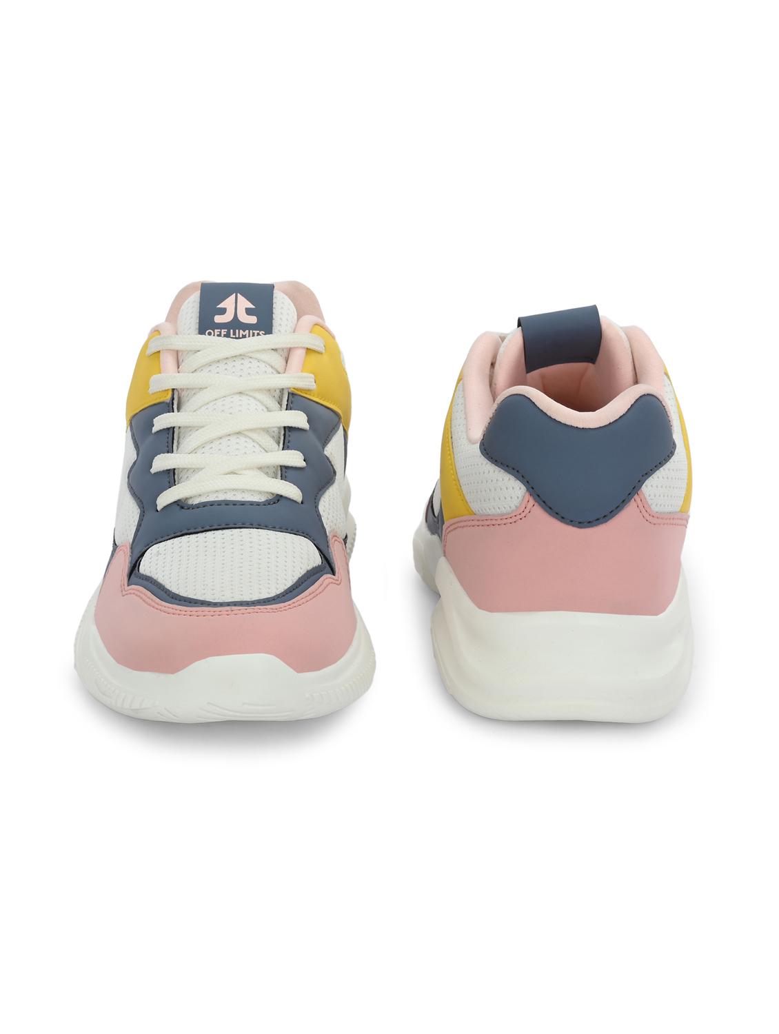 women pink lace-up sports shoe - 22020335 - Standard Image - 3