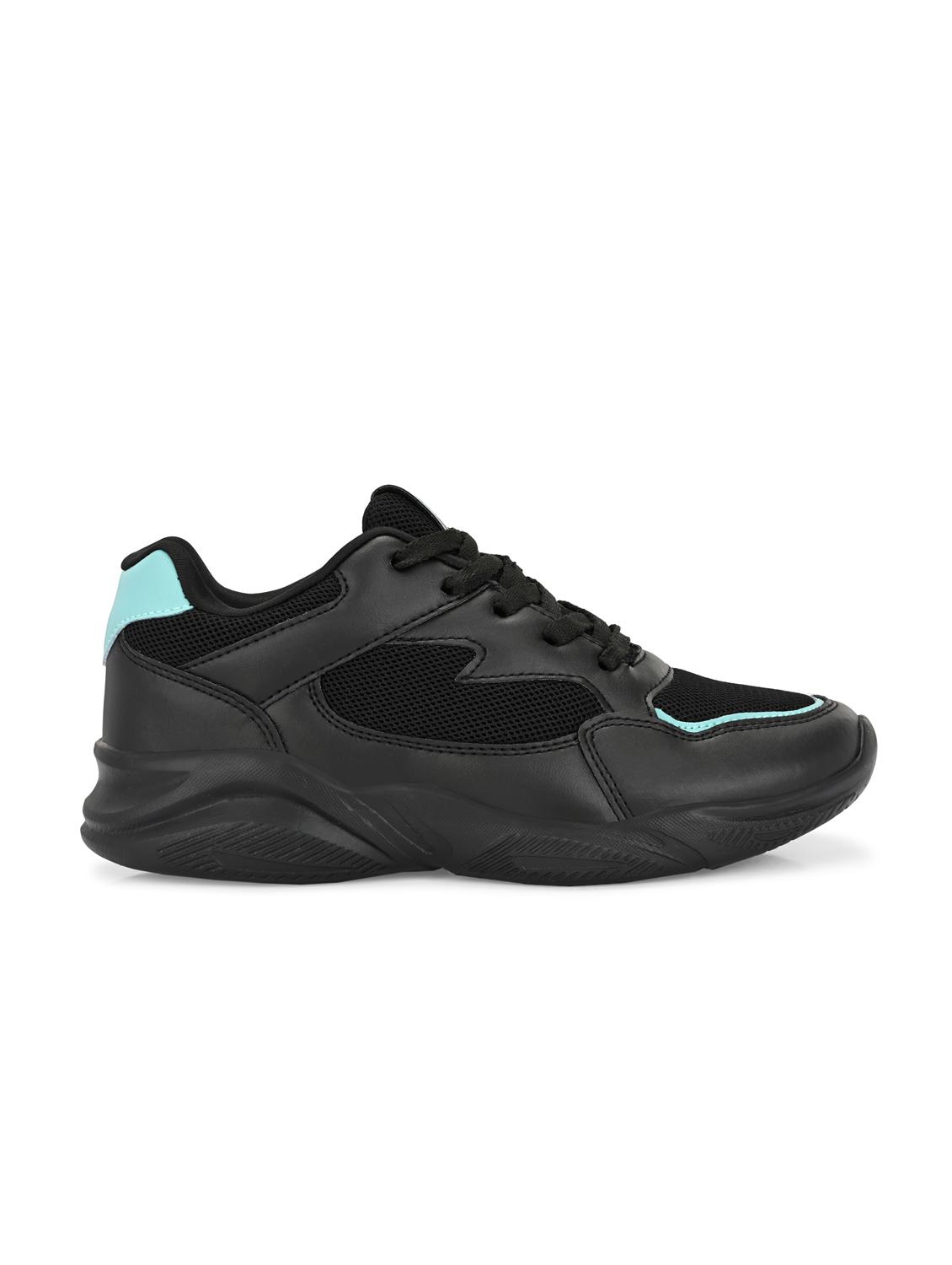 women black lace-up sports shoe - 22020337 - Standard Image - 3