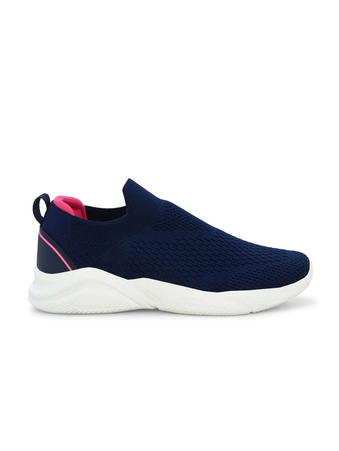 women navy blue slip on sports shoe - 22020341 - Standard Image - 3