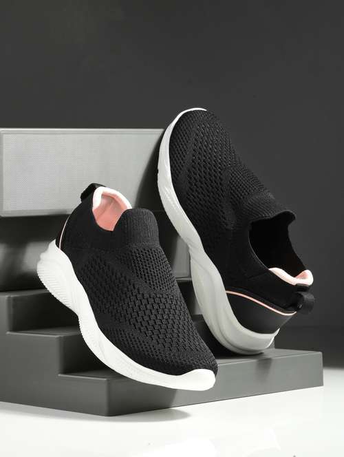 women black slip on sports shoe - 22020342 - Standard Image - 0