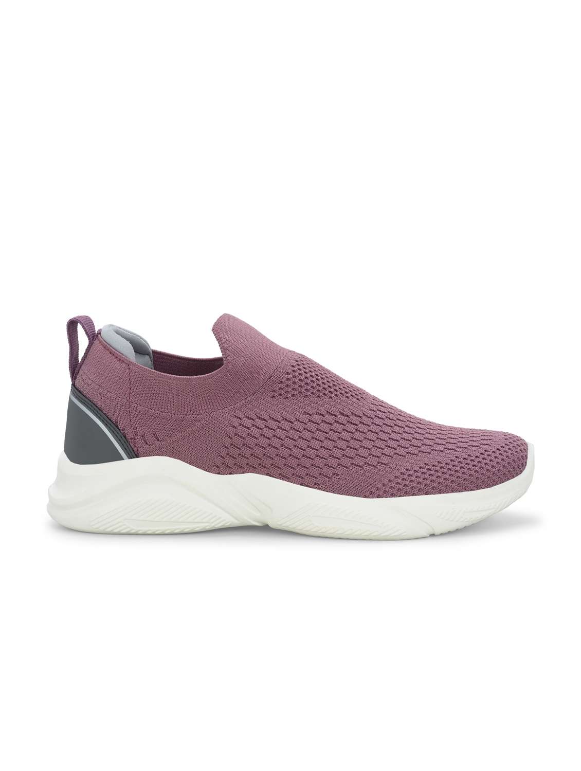mauve flyknit slip on sports shoes - 22020344 - Standard Image - 3