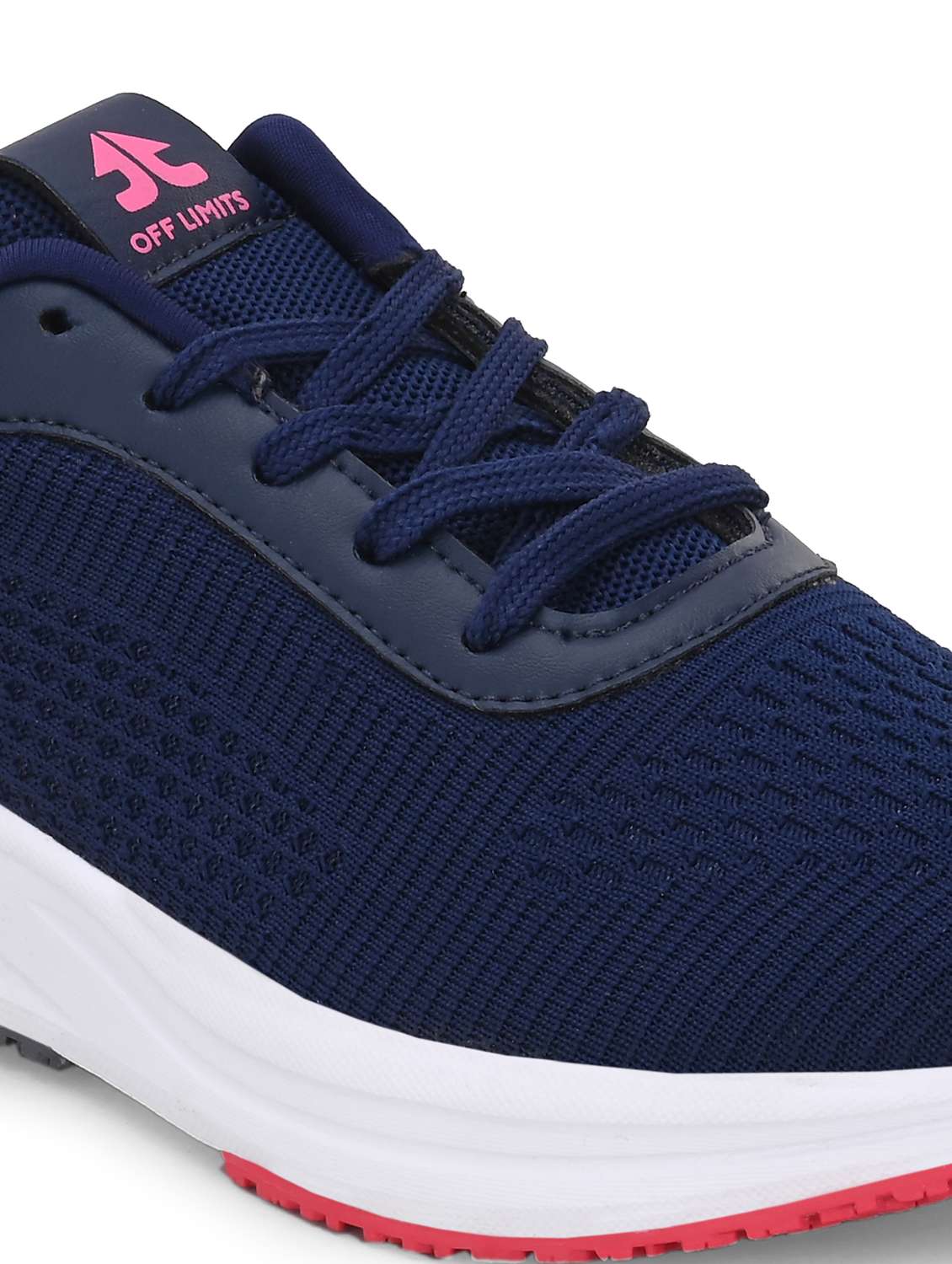 navy blue flyknit laceup sports shoes - 22020346 - Standard Image - 5