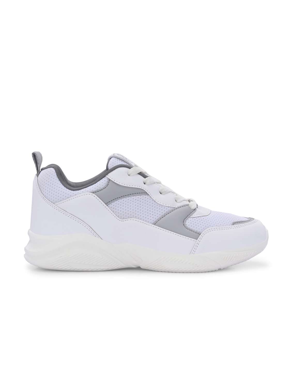 women off white lace-up sports shoe - 22020348 -  Standard Image - 3