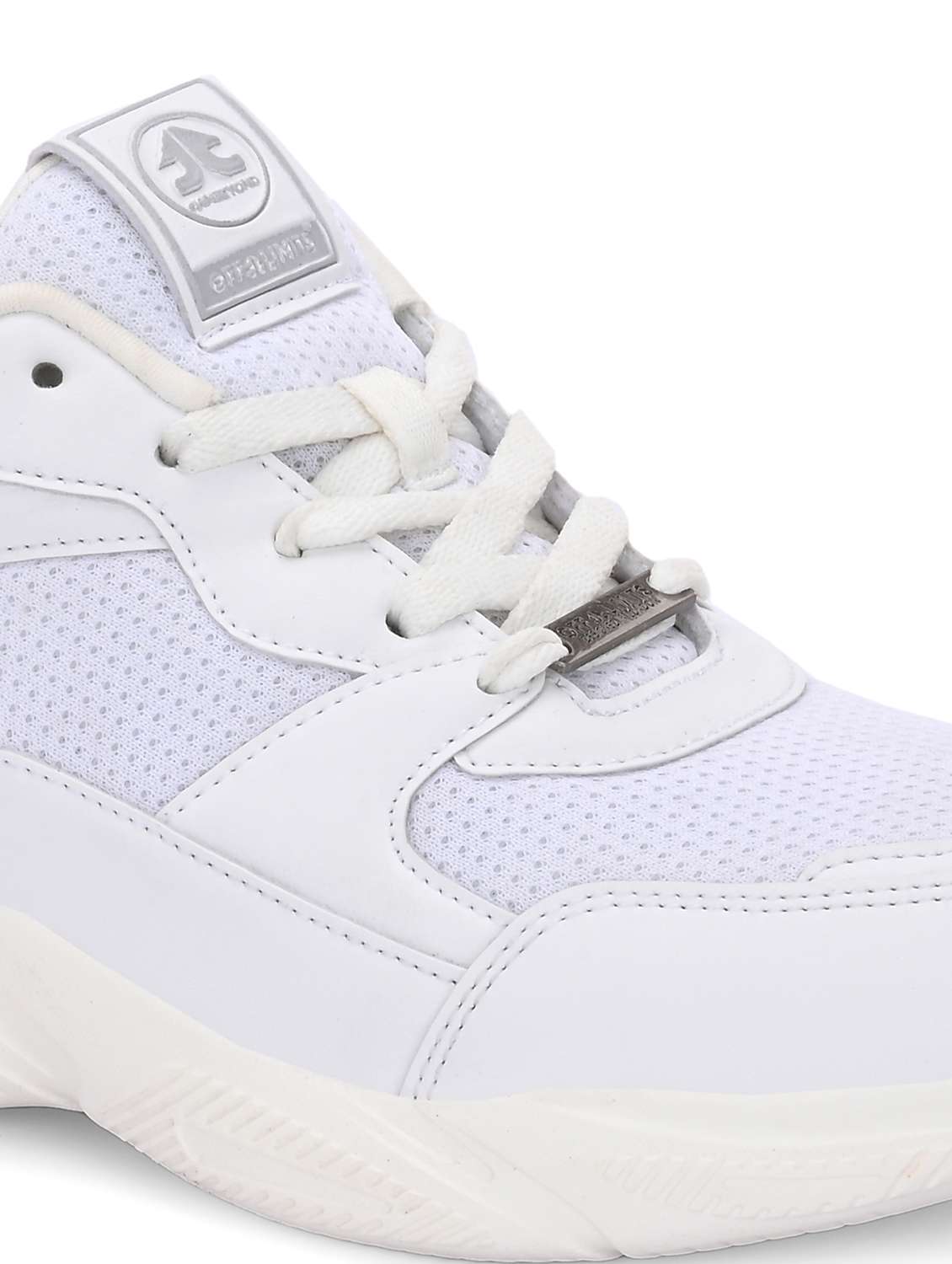 women off white lace-up sports shoe - 22020349 -  Standard Image - 5