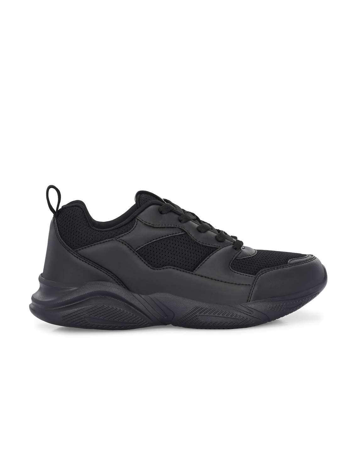 women black lace-up sports shoe - 22020352 -  Standard Image - 3