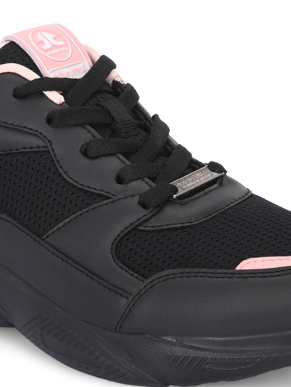 women black lace-up sports shoe - 22020353 - Standard Image - 5