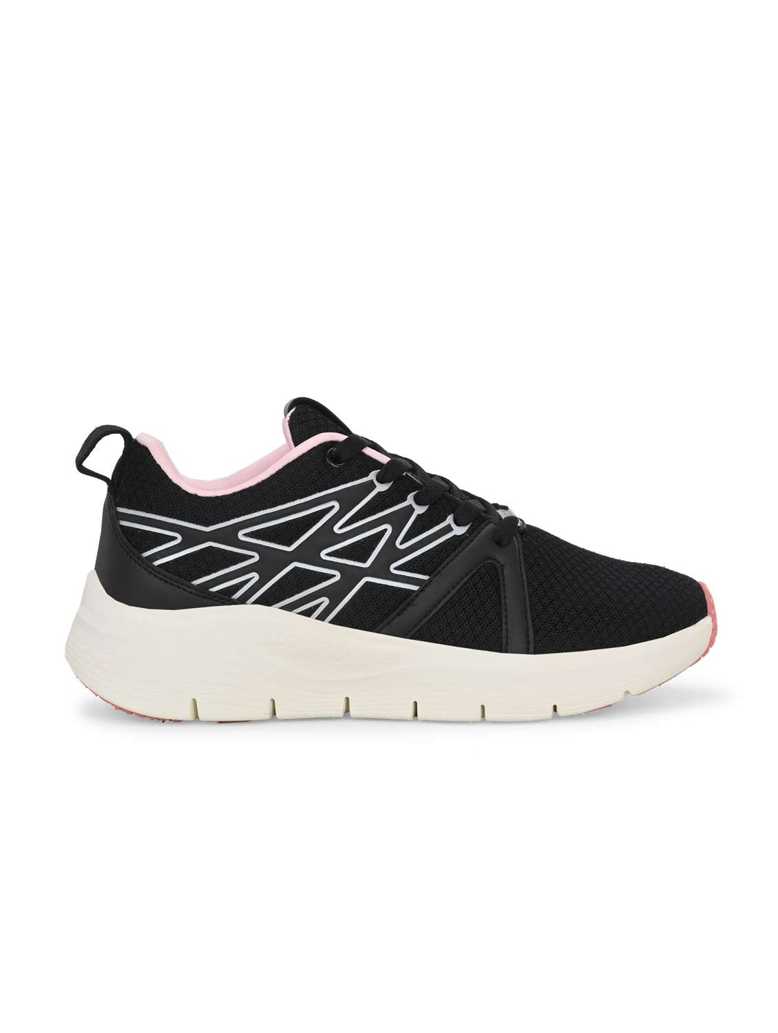 women black lace-up sports shoe - 22020357 - Standard Image - 3