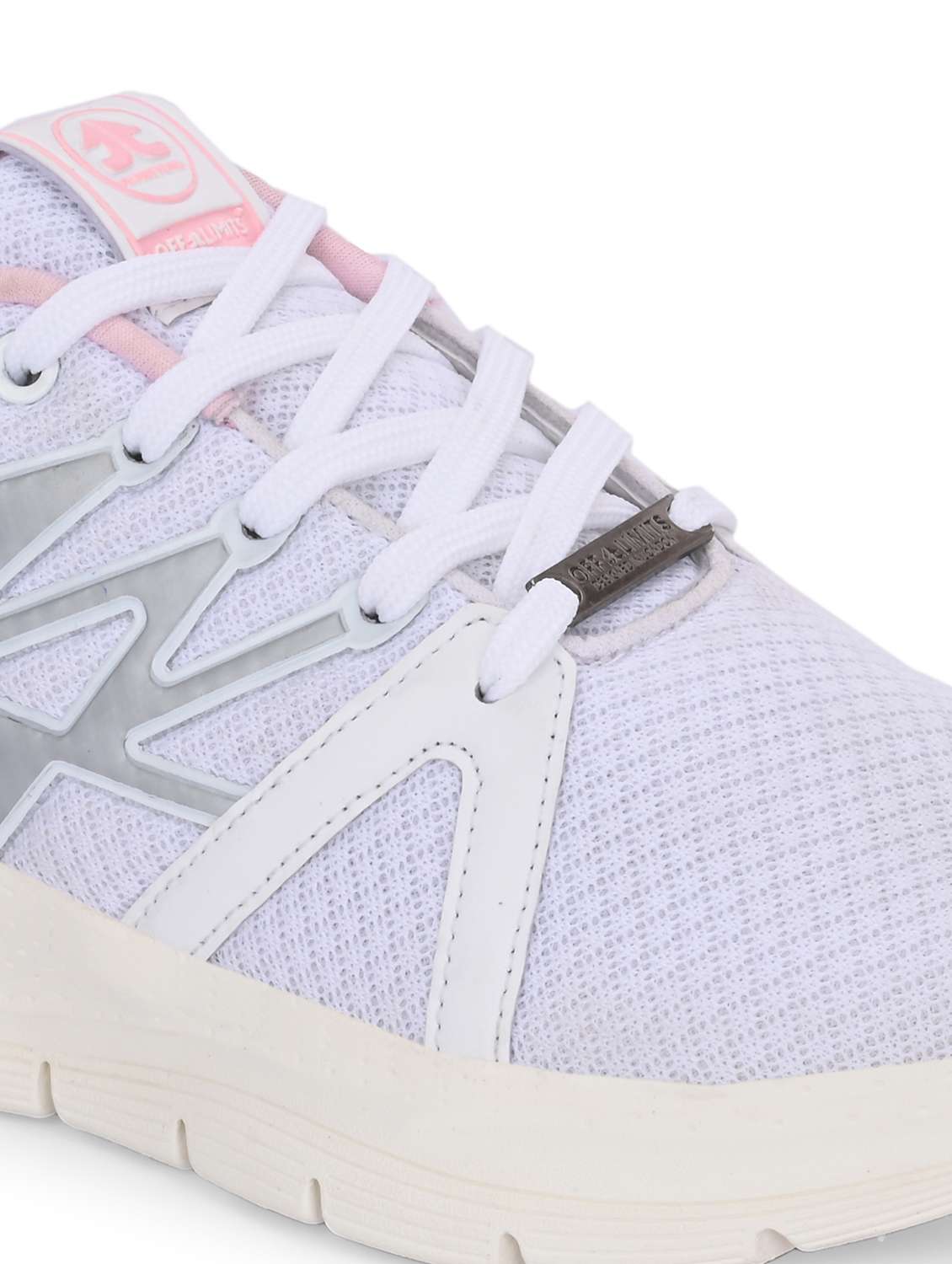 women off white lace-up sports shoe - 22020359 -  Standard Image - 5