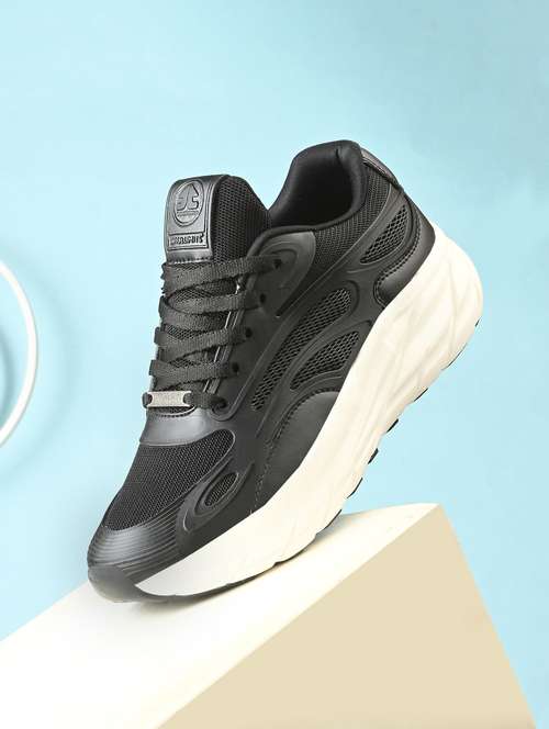 women black lace-up sports shoe - 22020360 -  Standard Image - 0