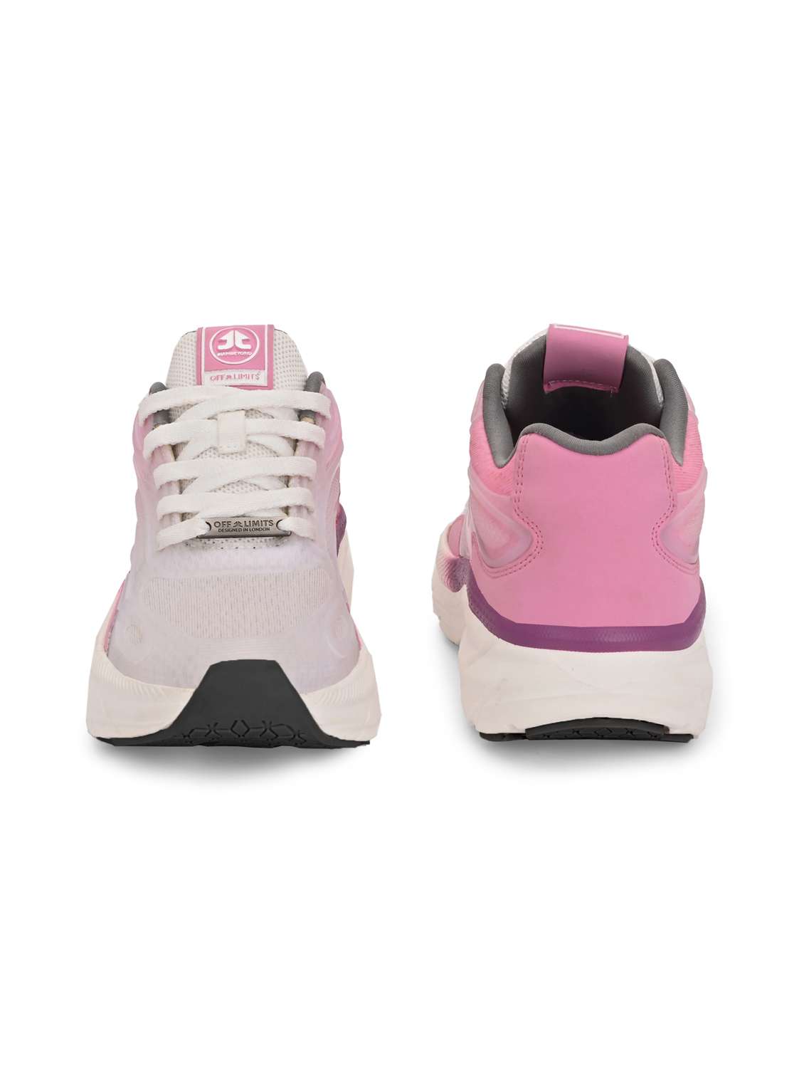 women pink lace-up sports shoe - 22020362 -  Standard Image - 3