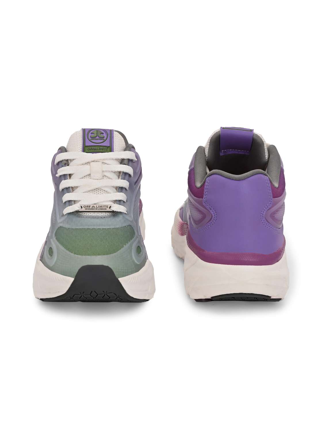 women purple lace-up sports shoe - 22020364 -  Standard Image - 3