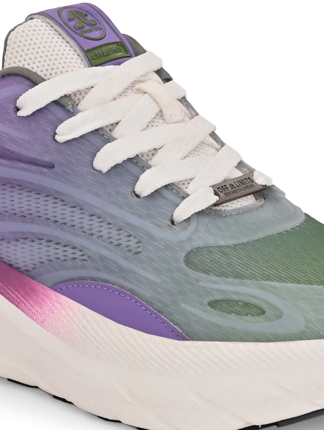 women purple lace-up sports shoe - 22020364 -  Standard Image - 5