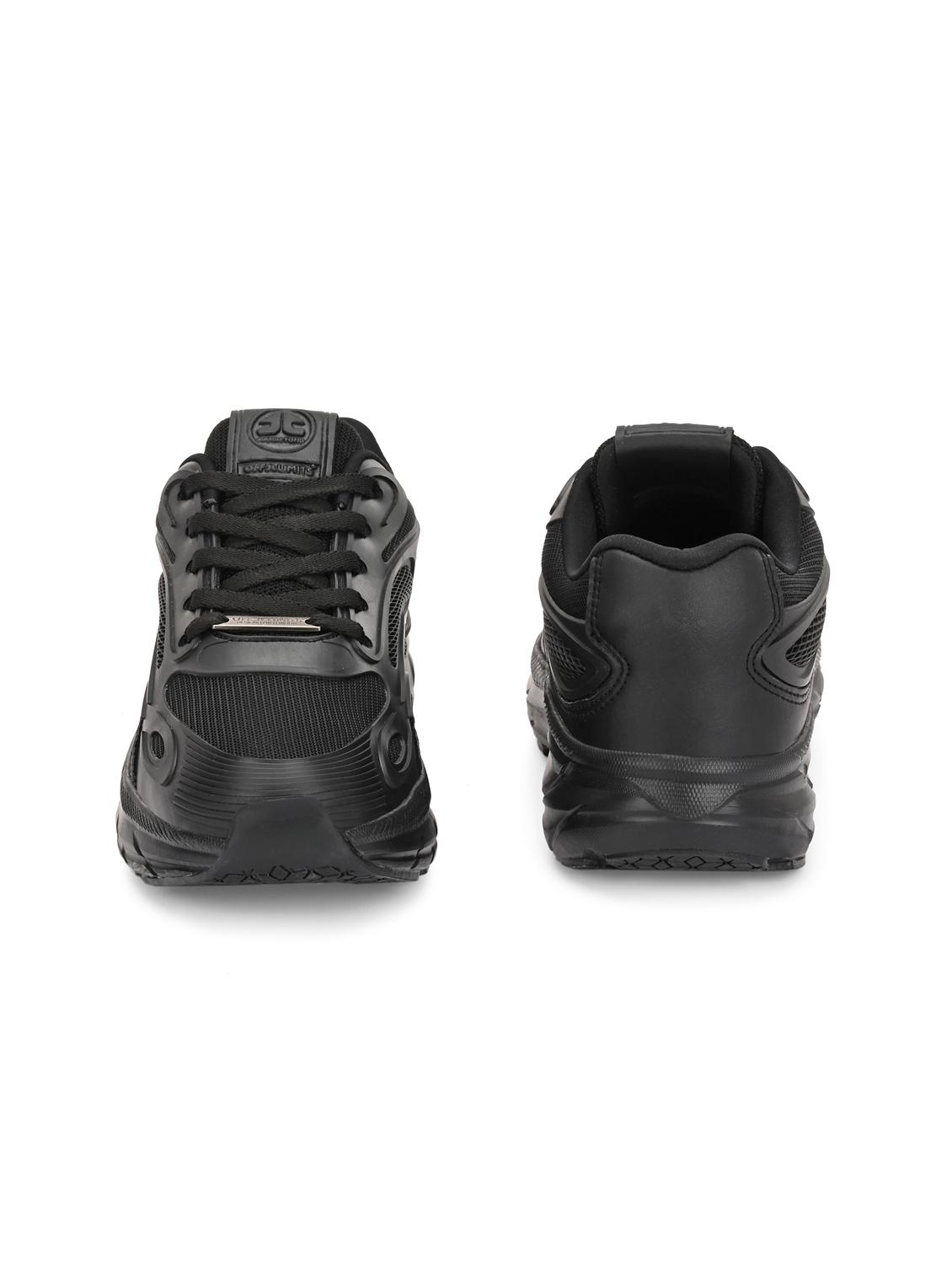 women black lace-up sports shoe - 22020365 - Standard Image - 3