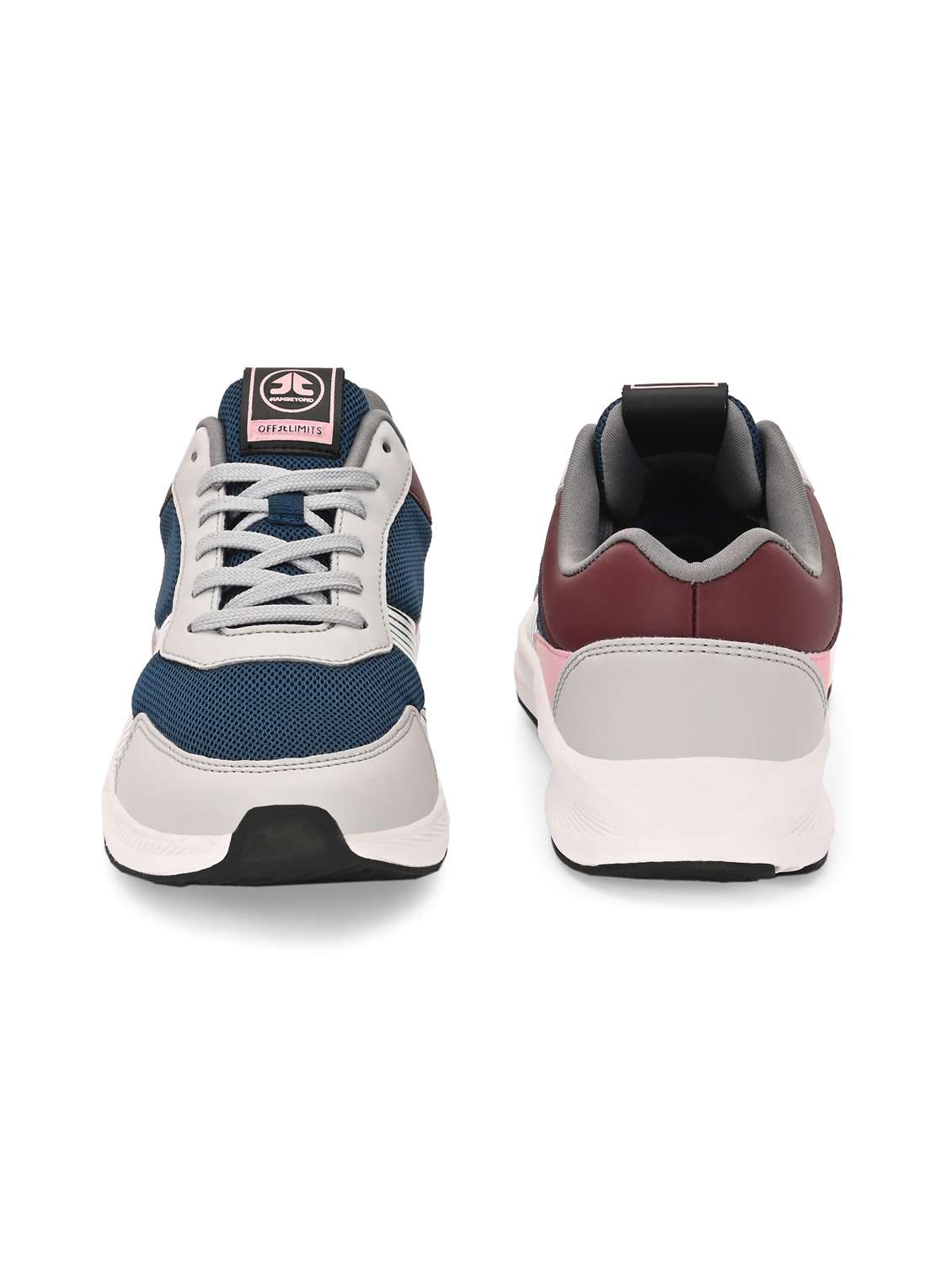 women color blocked lace-up sports shoe - 22020370 -  Standard Image - 3