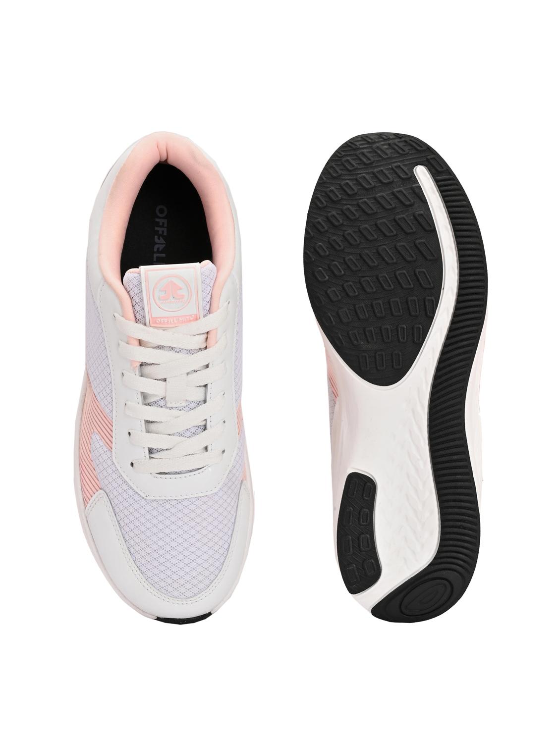 women off white lace-up sports shoe - 22020372 - Standard Image - 3