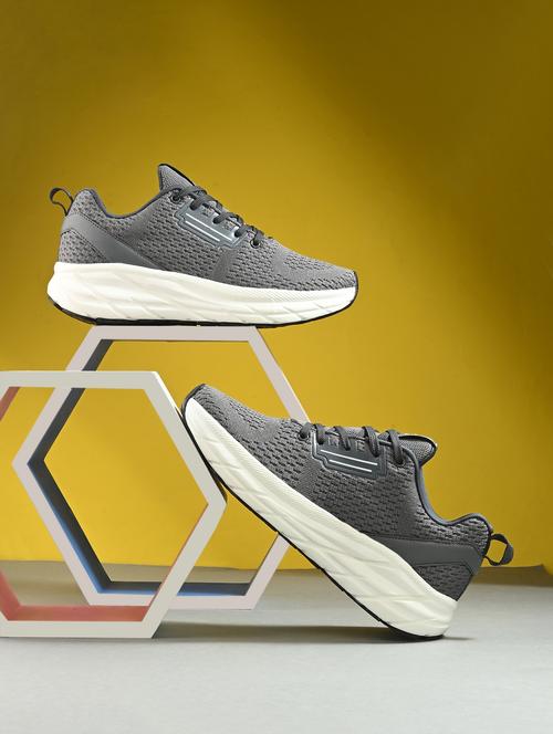 women grey lace-up sports shoe - 22020374 - Standard Image - 0