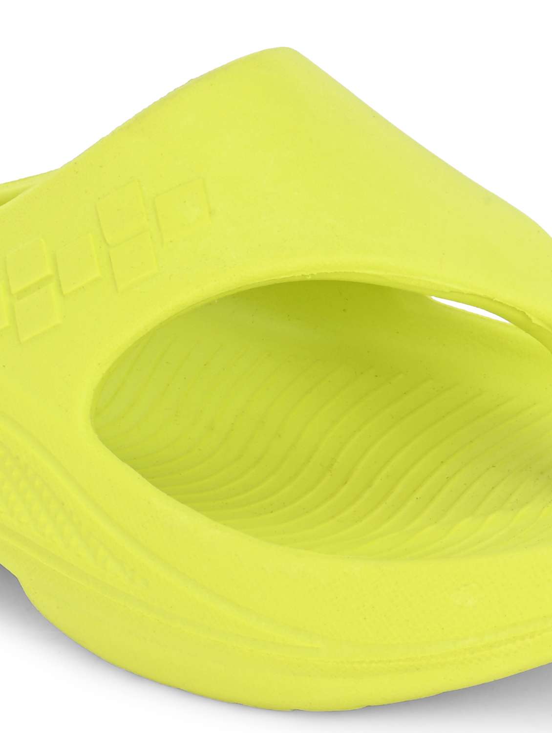 men lime solid slider flip flop - 22020434 - Standard Image - 5