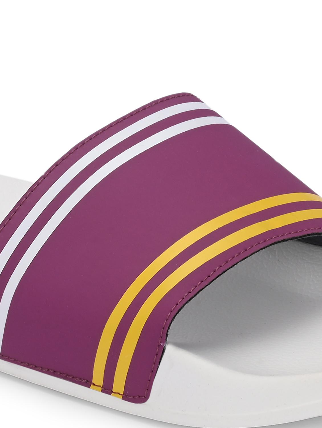 men striped open toe slider - 22020439 - Standard Image - 5