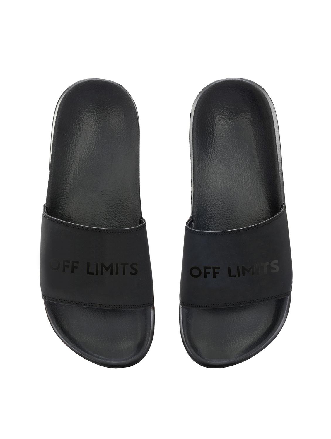 men typographic open toe slider - 22020443 - Standard Image - 3