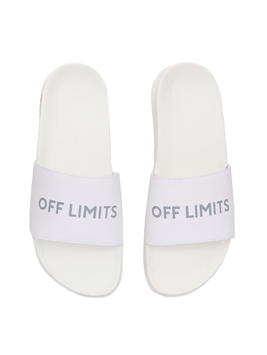 men typographic open toe slider - 22020446 - Standard Image - 3