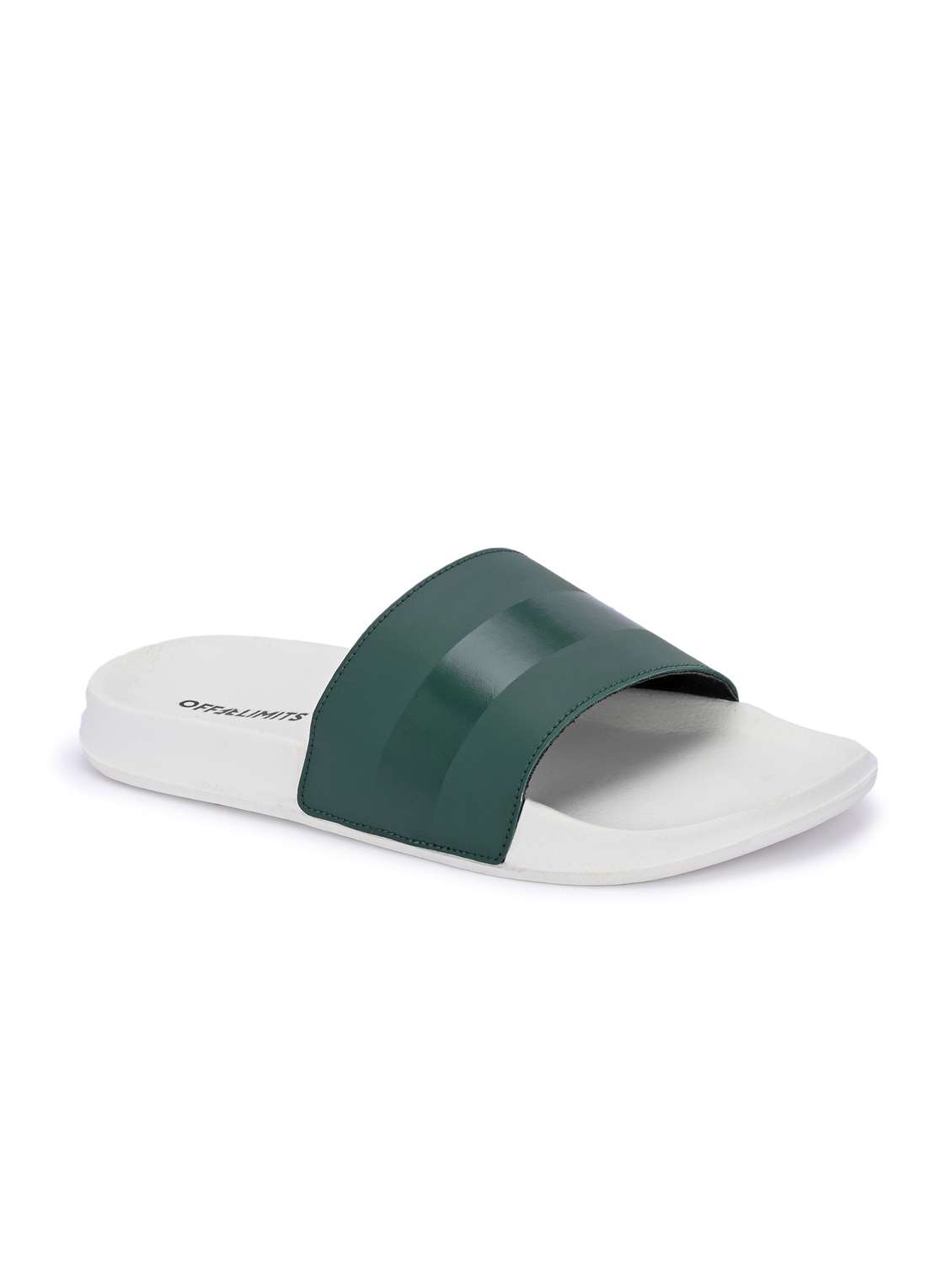 men solid slip on slider