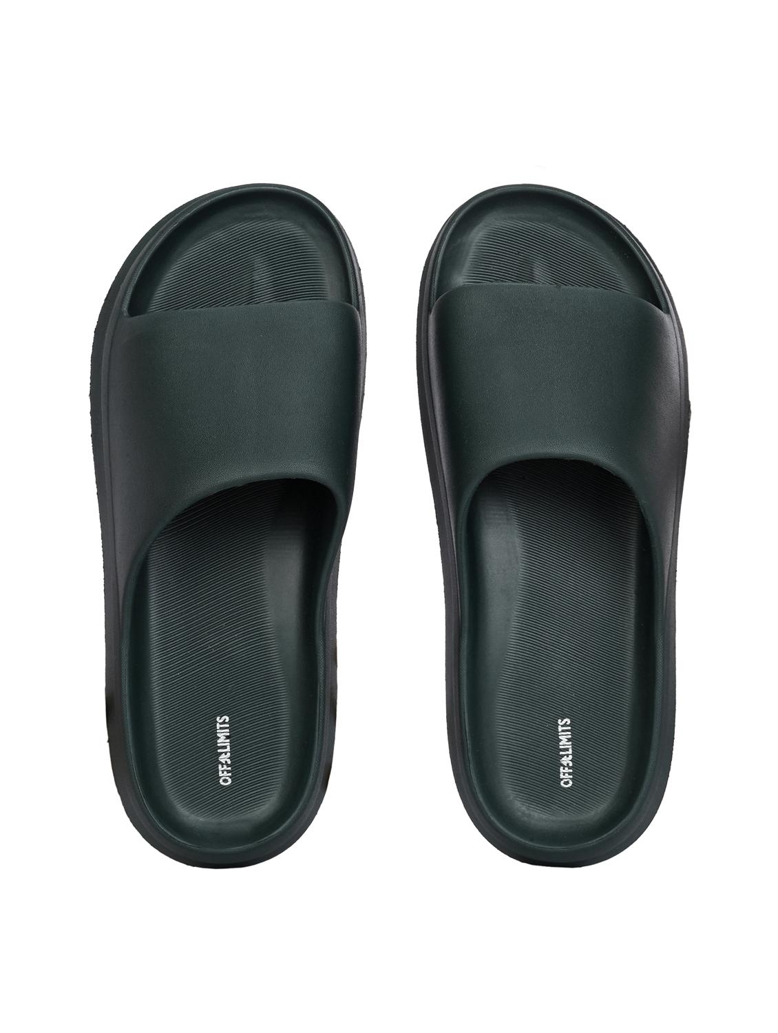 men solid open toe slider - 22020456 - Standard Image - 3