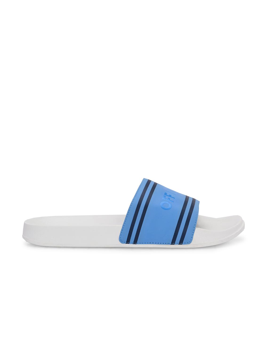 men striped open toe slider - 22020459 - Standard Image - 3