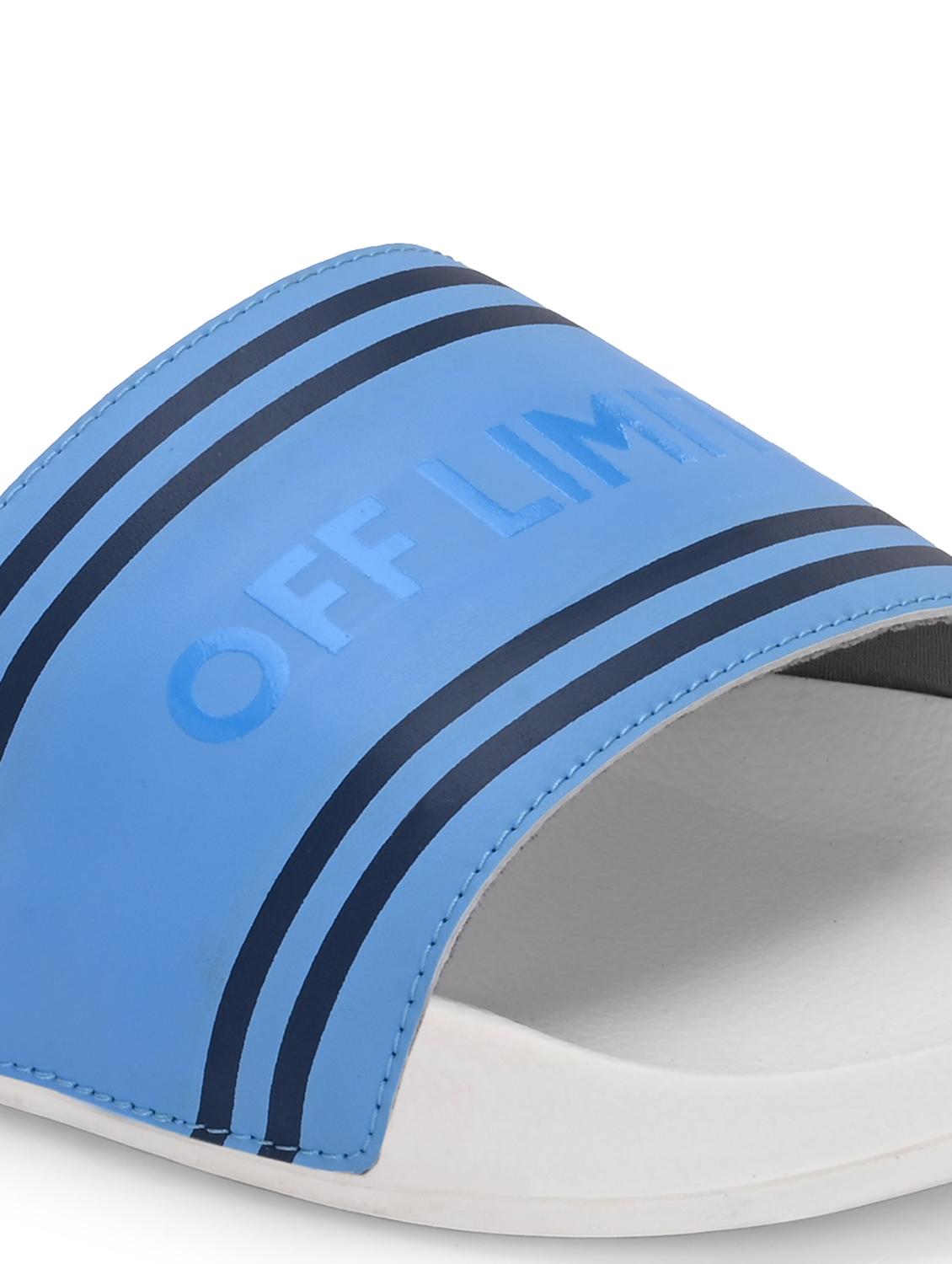 men striped open toe slider - 22020459 - Standard Image - 5