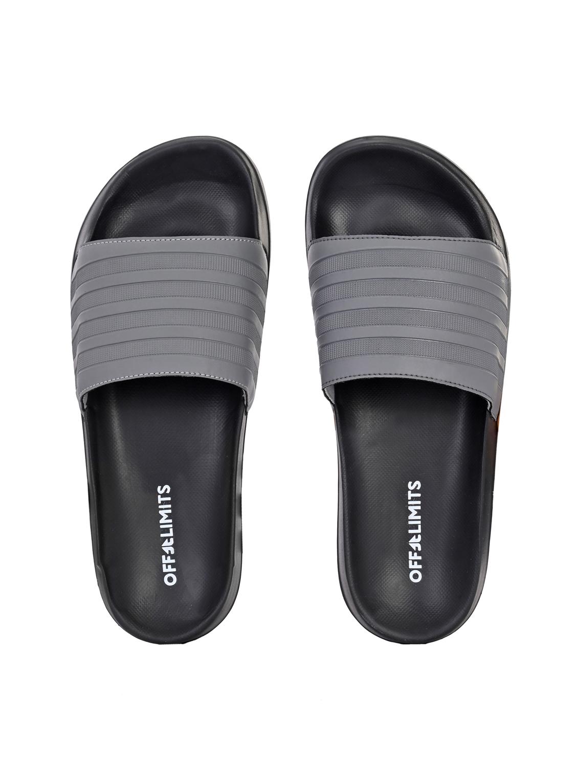 men textured open toe slider - 22020465 - Standard Image - 3