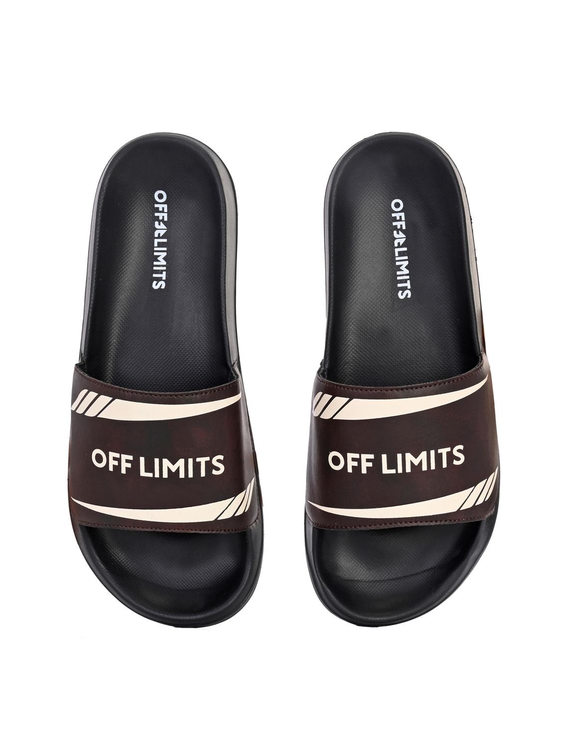 men printed slip on slider - 22020468 - Standard Image - 3