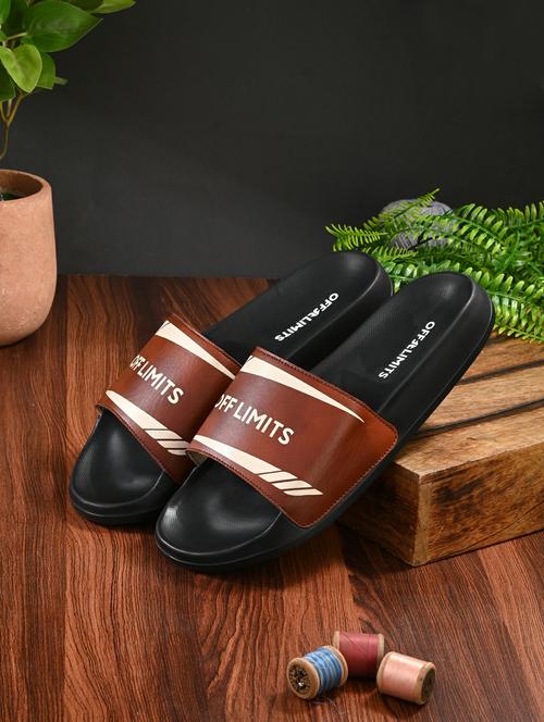 men solid slip on slider - 22020470 - Standard Image - 0