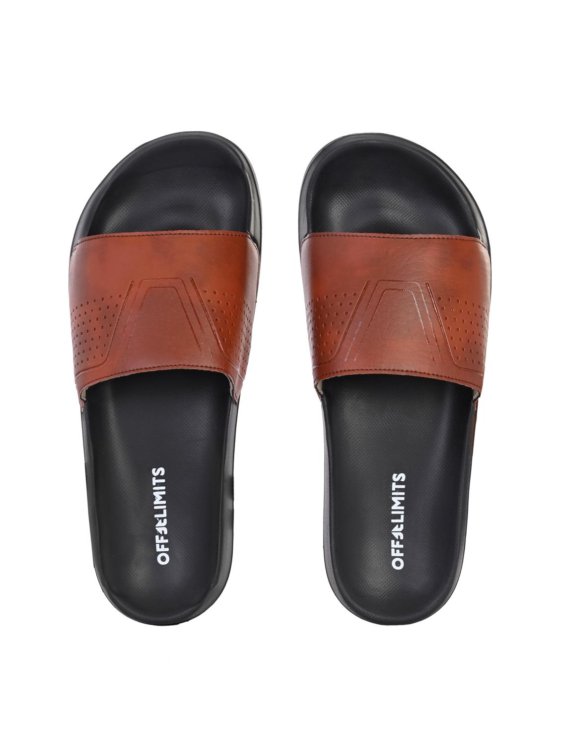 men solid slip on slider - 22020489 - Standard Image - 3