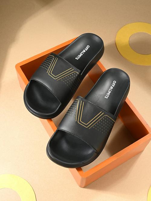 men solid slip on slider - 22020490 - Standard Image - 0