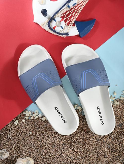 men solid slip on slider - 22020492 - Standard Image - 0