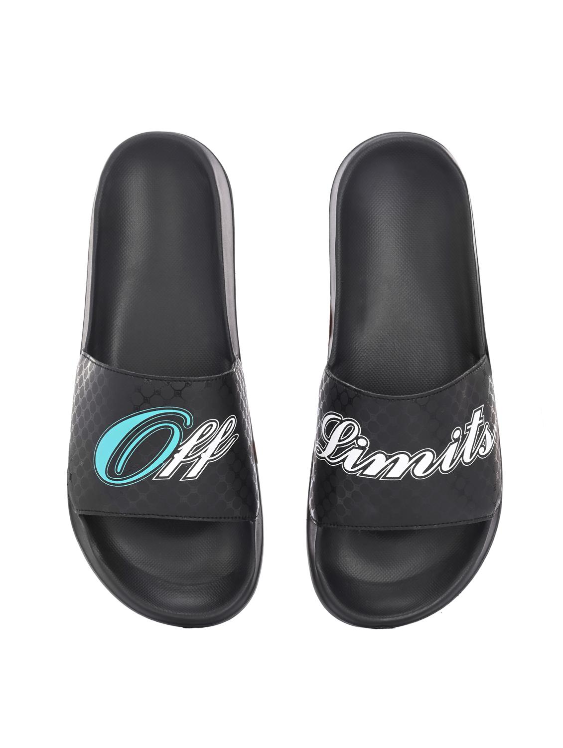 men printed slip on slider - 22020494 - Standard Image - 3
