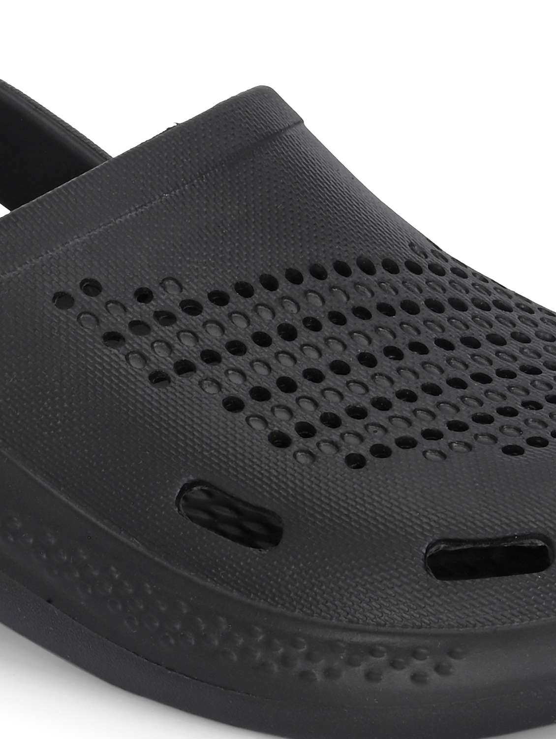 men black solid clog - 22020500 -  Standard Image - 5