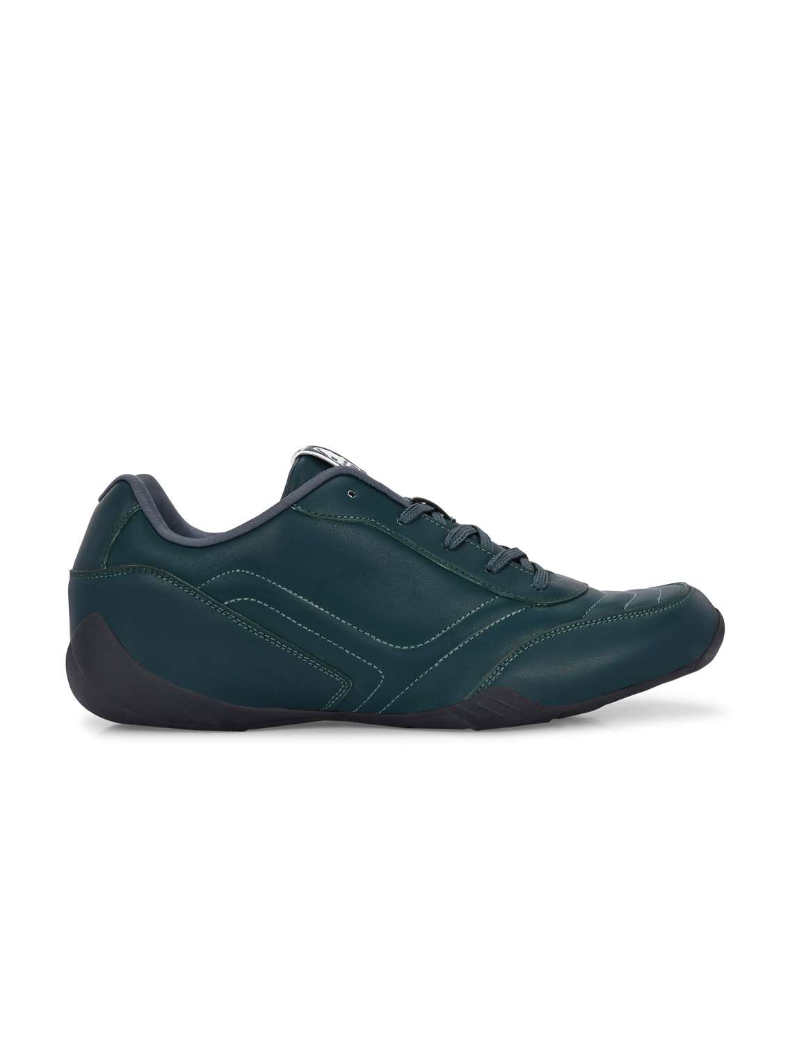 men bottle green lace up sneaker - 22020503 - Standard Image - 3