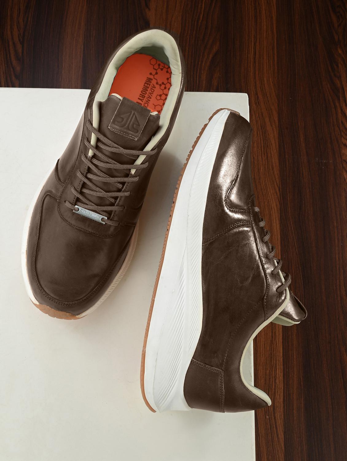 men brown lace up sneaker - 22020504 -  Zoom Image - 0
