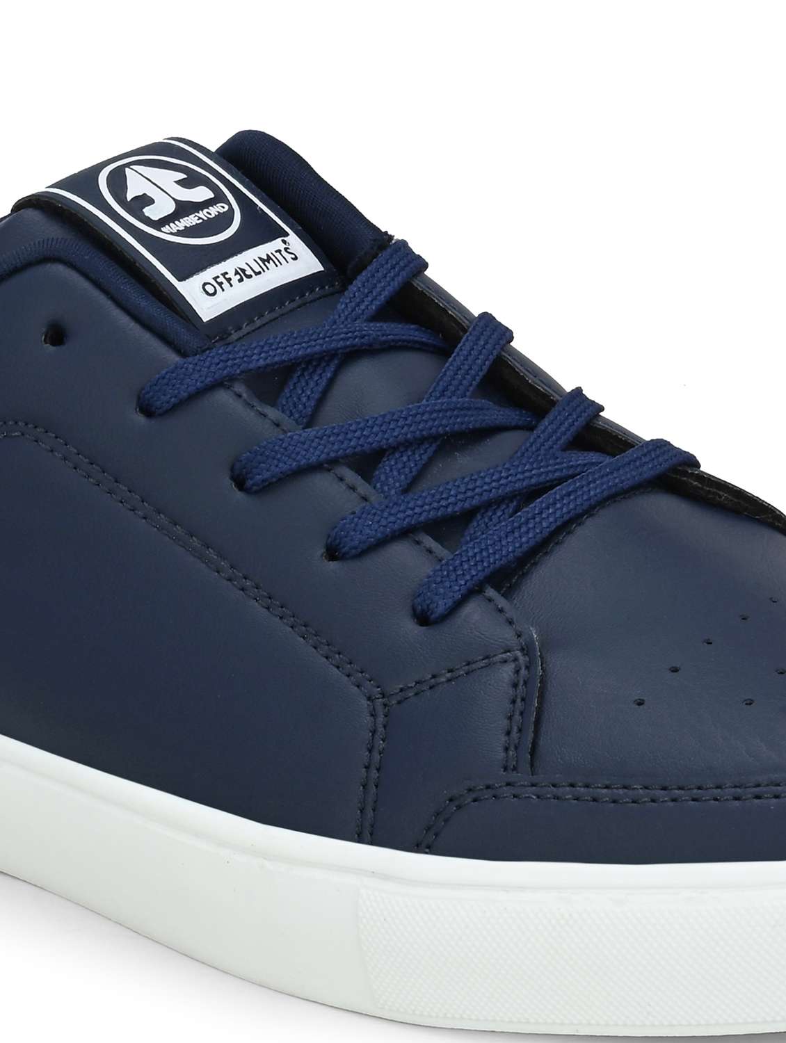 men navy blue lace up sneaker - 22020512 -  Standard Image - 5