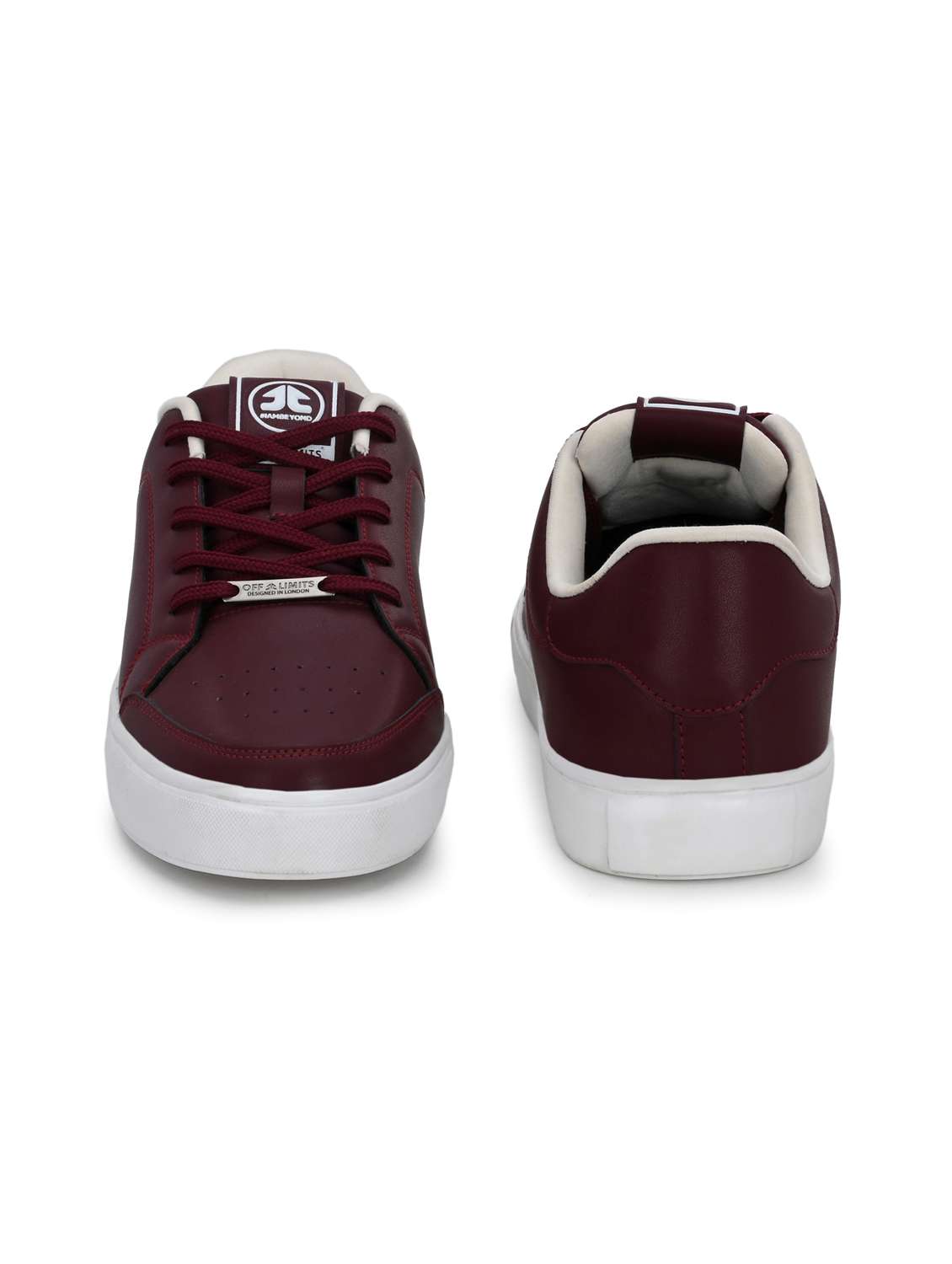 men maroon lace up sneaker - 22020513 - Standard Image - 3