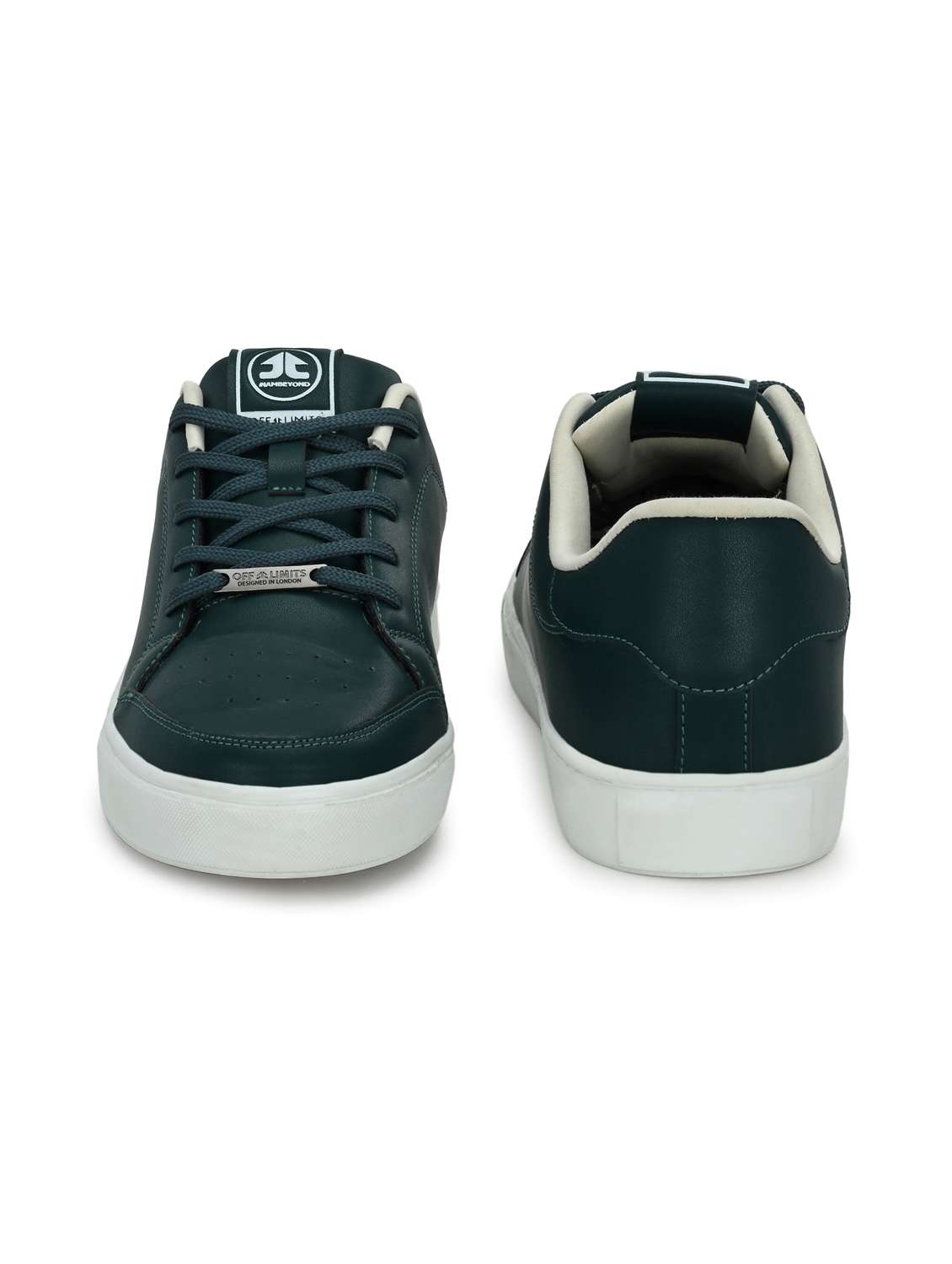 men bottle green lace up sneaker - 22020514 - Standard Image - 3