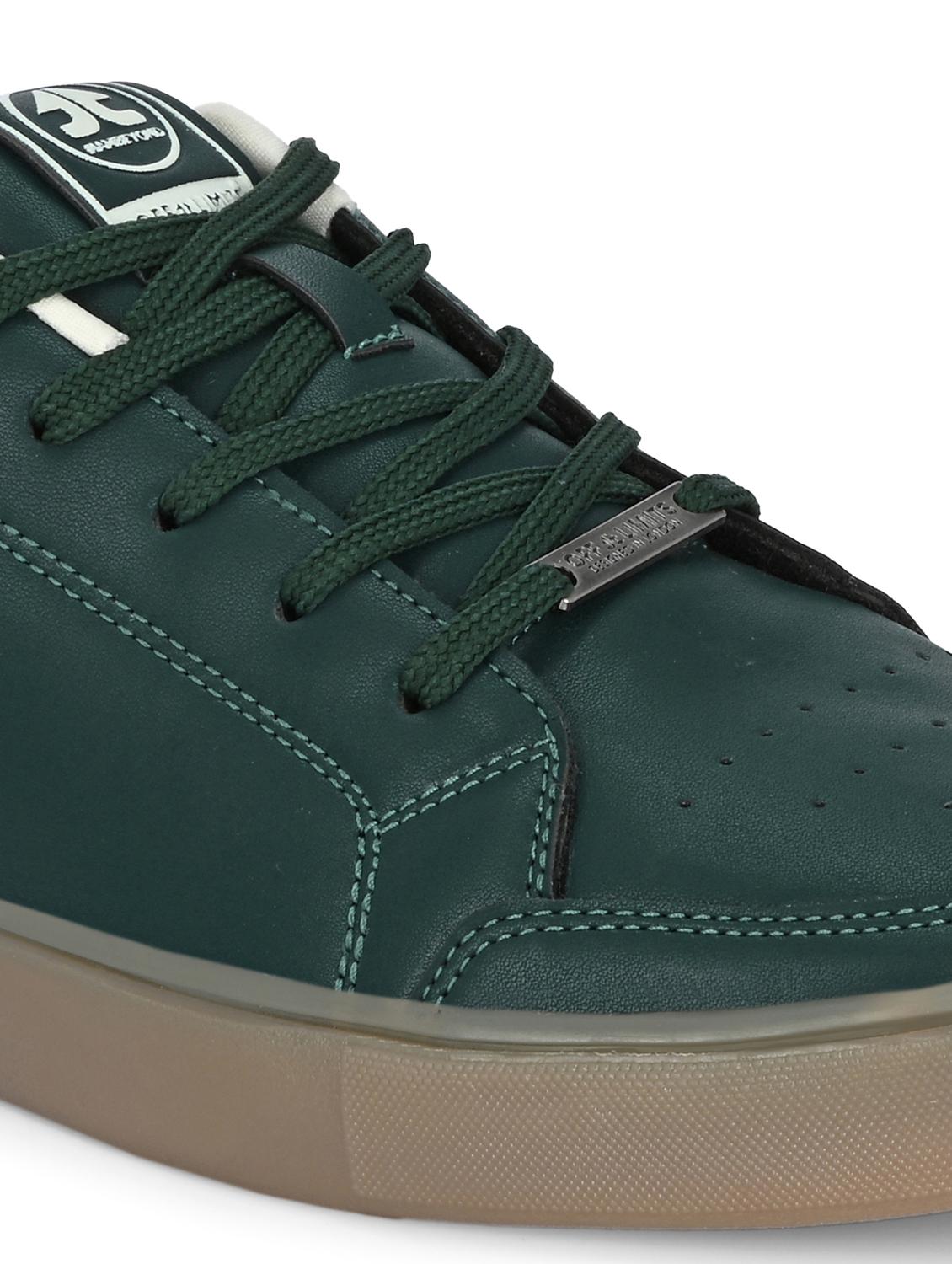 men bottle green lace up sneaker - 22020520 - Standard Image - 5