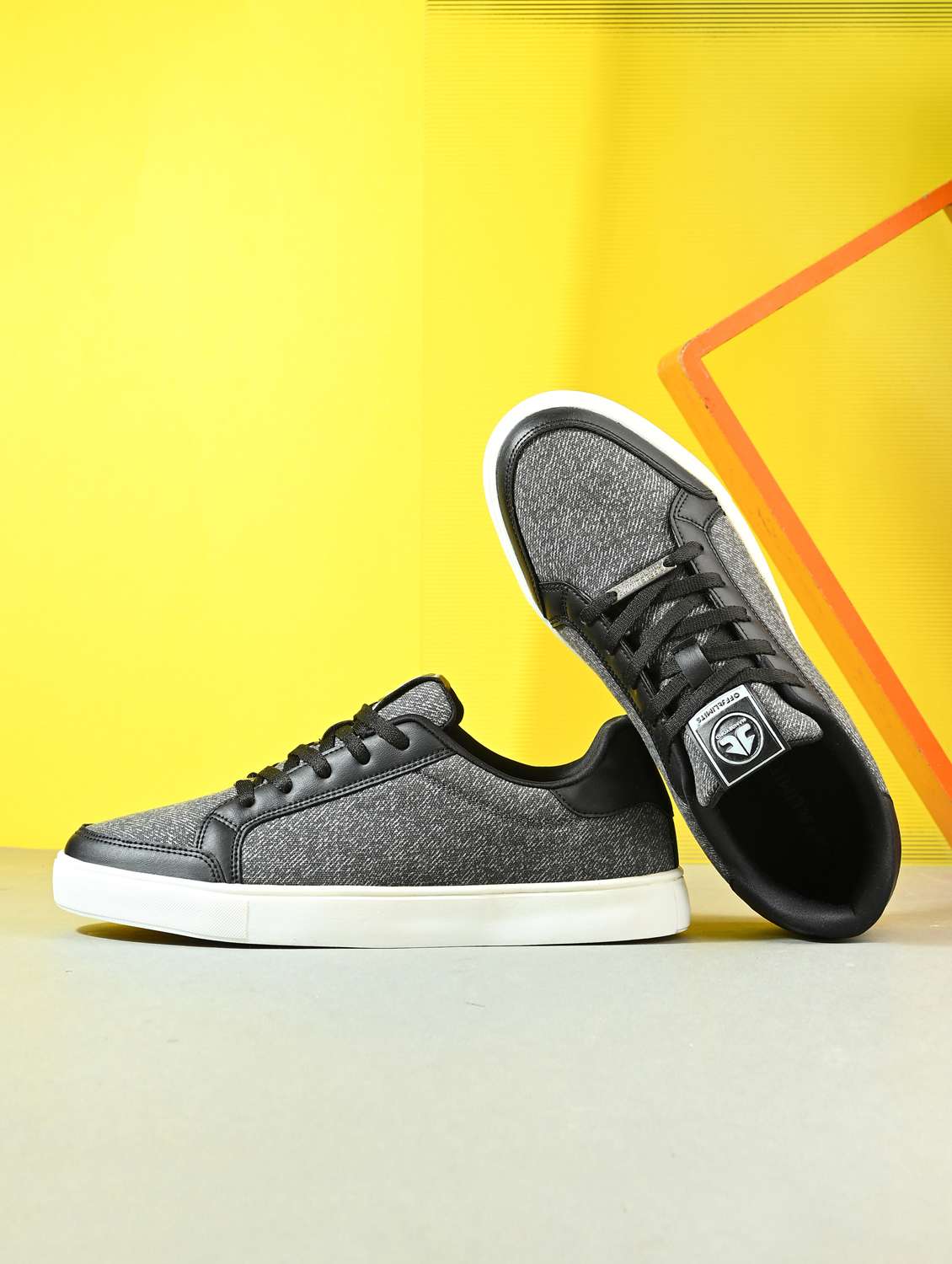 men grey lace up sneaker - 22020538 -  Zoom Image - 0
