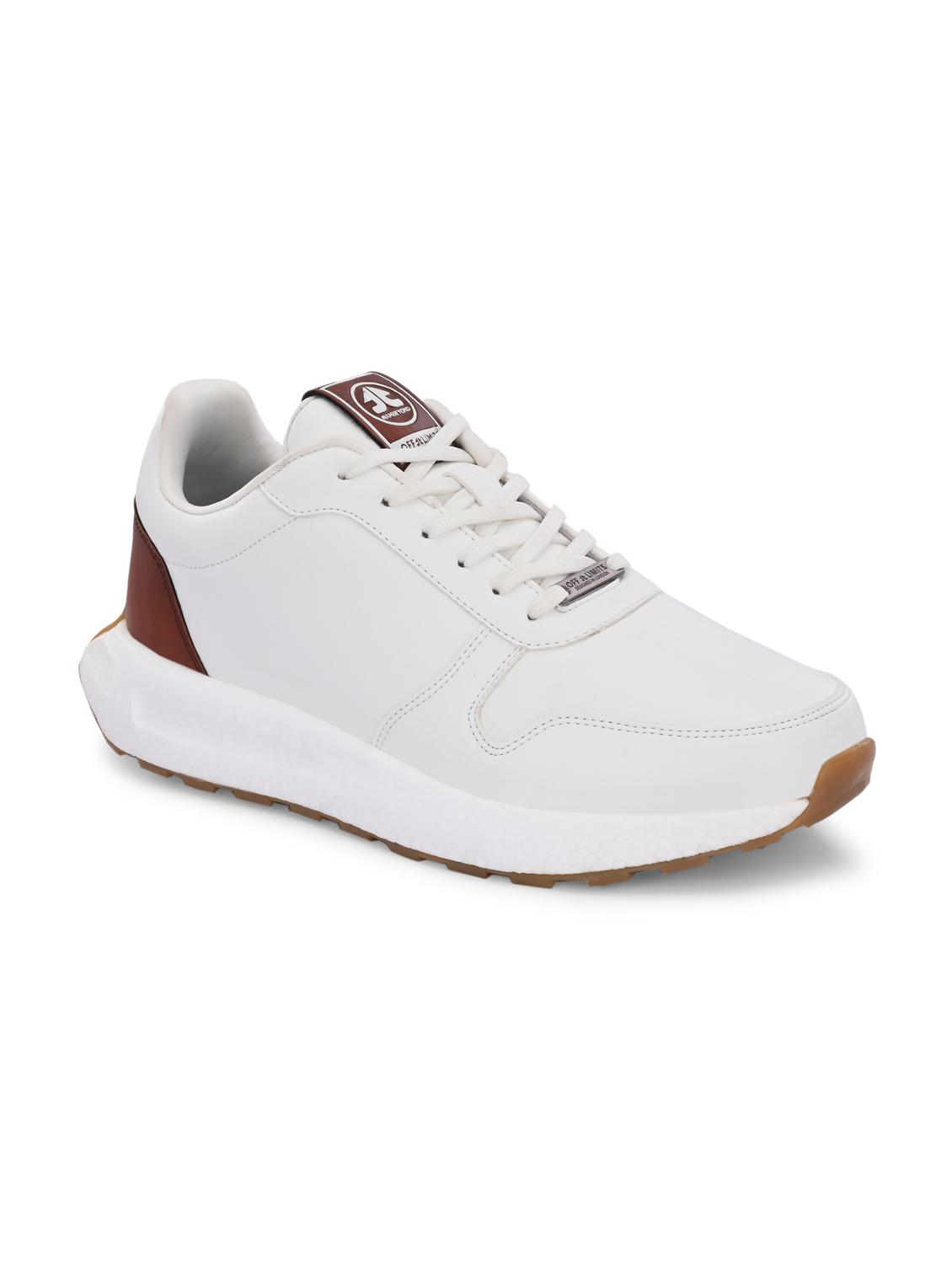 men solid white lace up shoe - 22020550 - Standard Image - 3