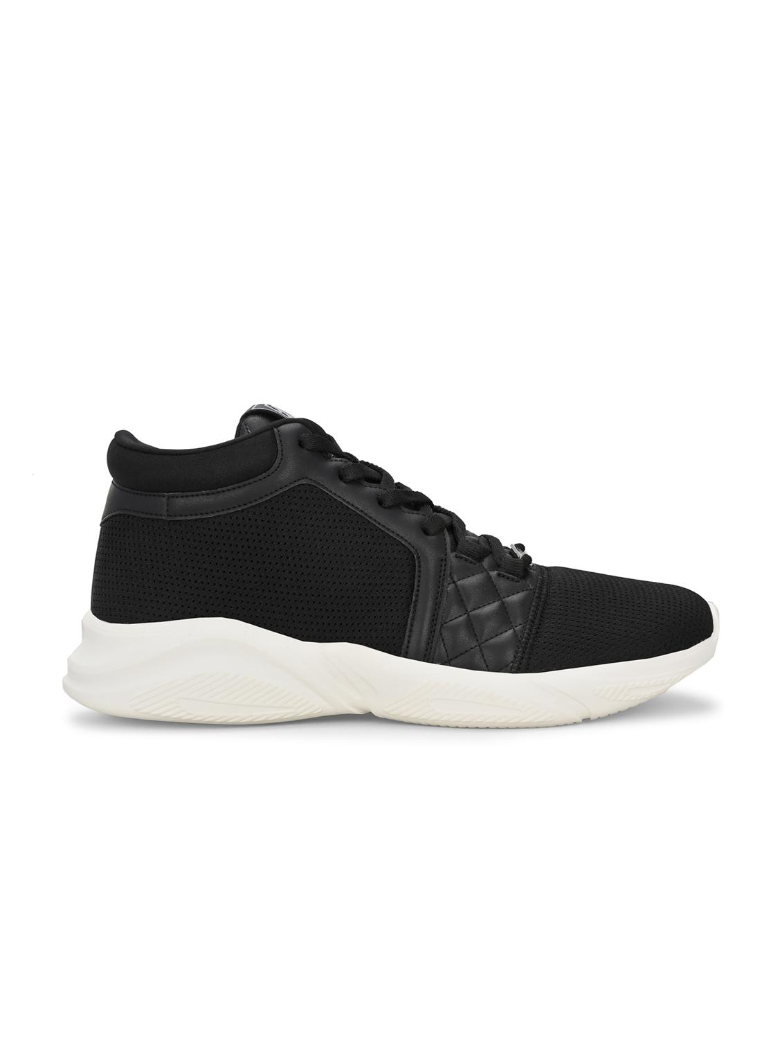 men solid black lace up shoe - 22020556 - Standard Image - 3