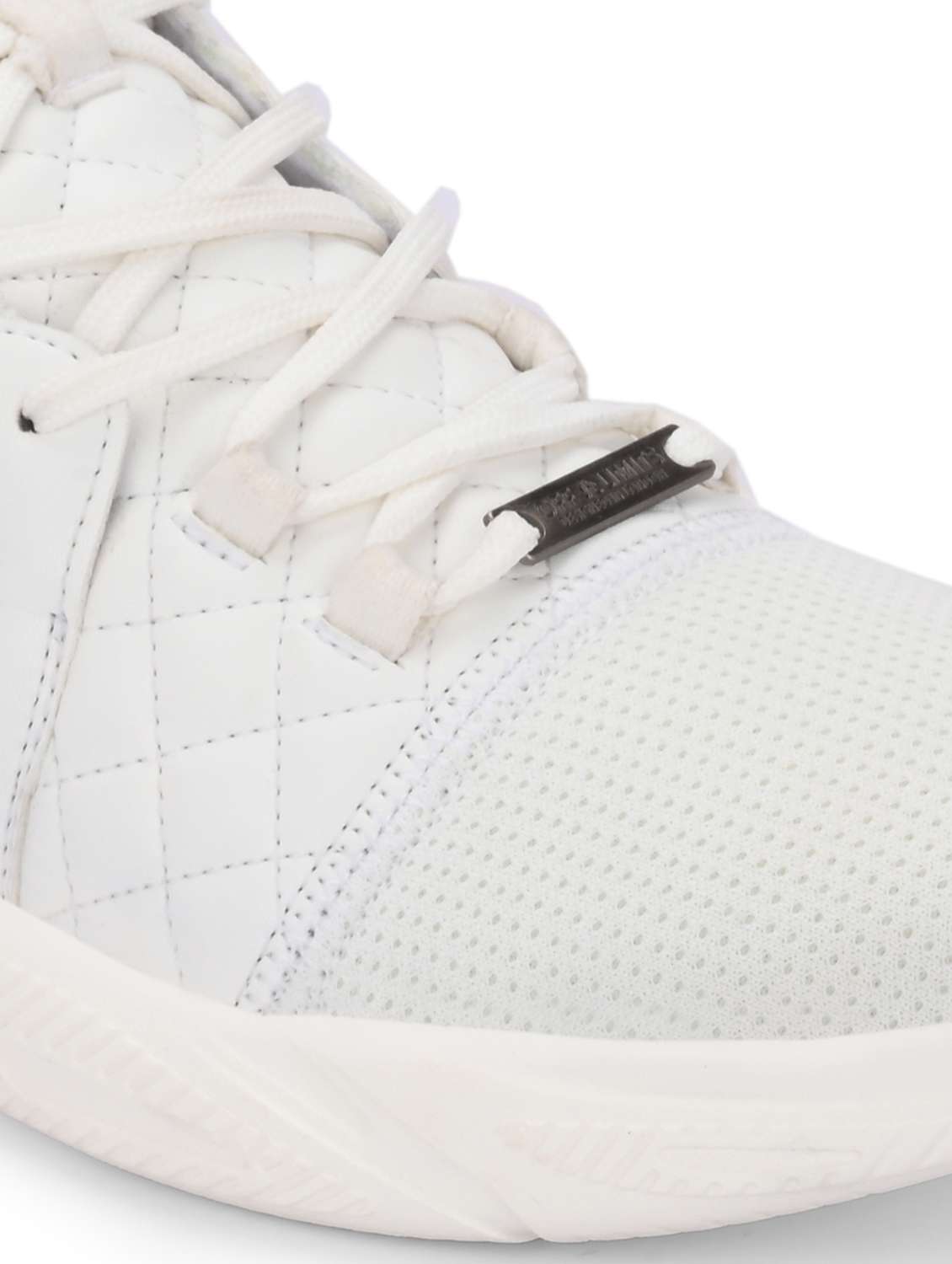 men solid white lace up shoe - 22020557 -  Standard Image - 5