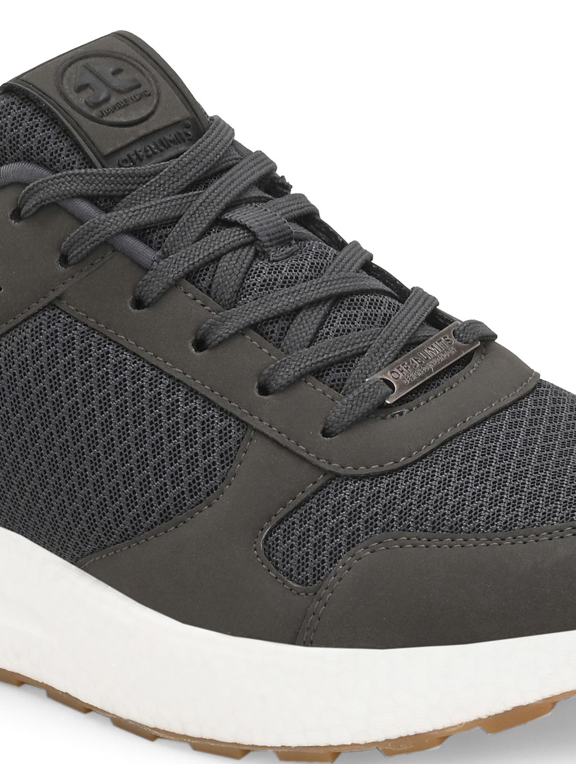 men solid grey lace up shoe - 22020564 - Standard Image - 5