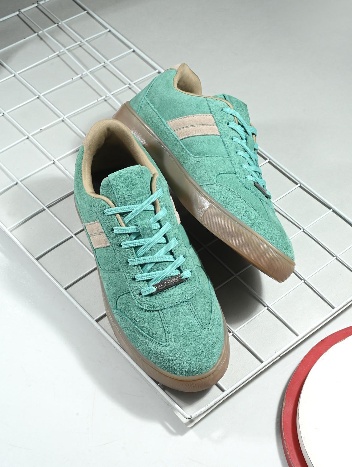 men solid ai aqua lace up sneaker