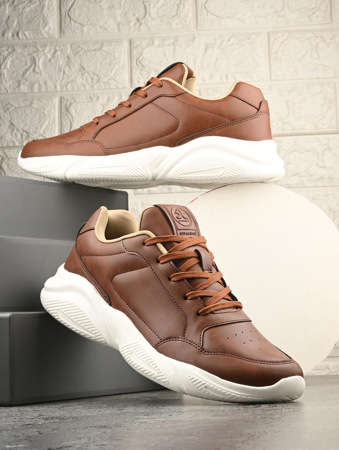 men solid tan lace up shoe - 22020575 - Zoom Image - 0